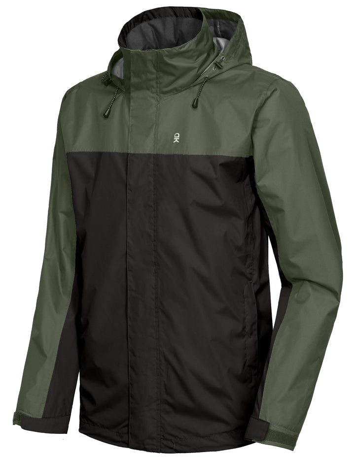 Men's Waterproof Lightweight Hiking Rain Jacket YZF US-DK