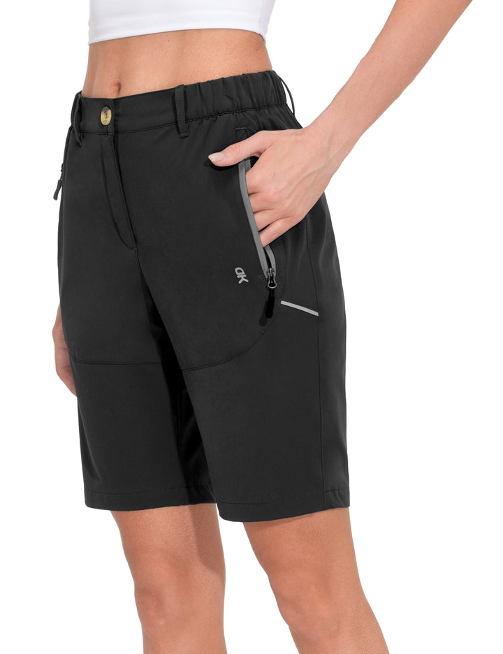 Women's 9 Inches Shorts Lightweight Quick Dry Stretch Hiking Golf YZF US-DK