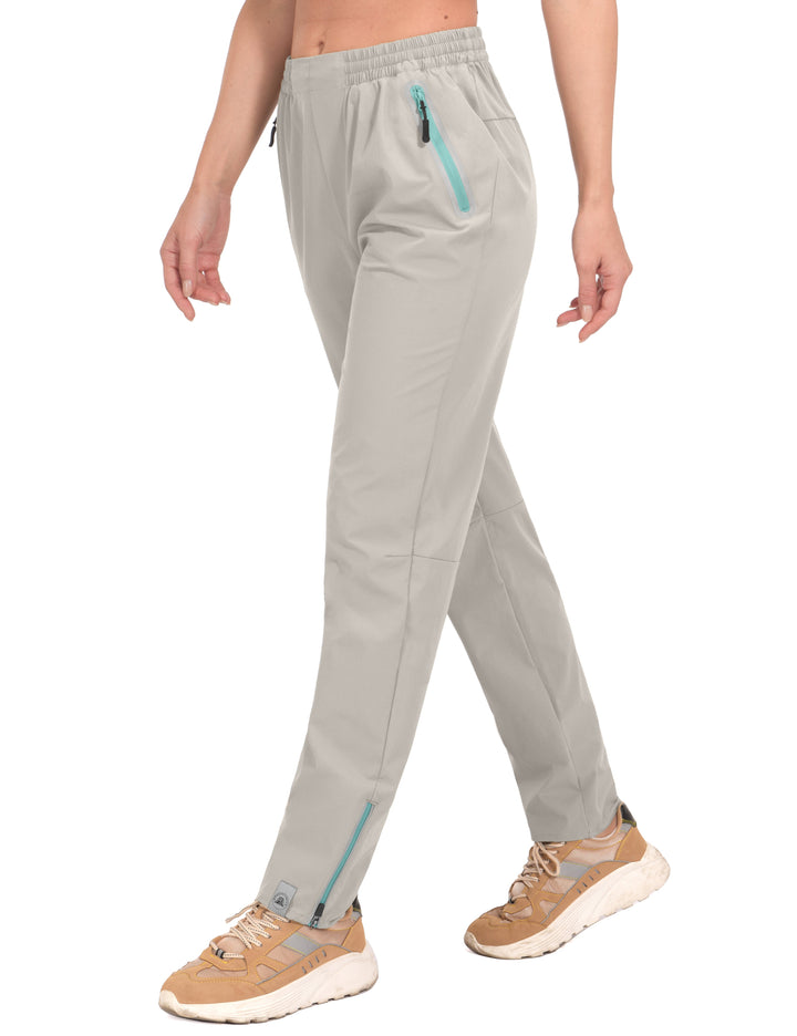 Women's UPF 50+ Stretch PantsTrekking Zipper Pockets Mineral MP-US-DK
