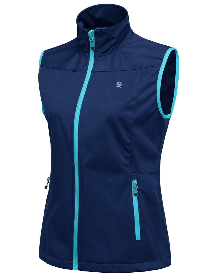 Women's Lightweight Softshell Vest, Windproof YZF US-DK