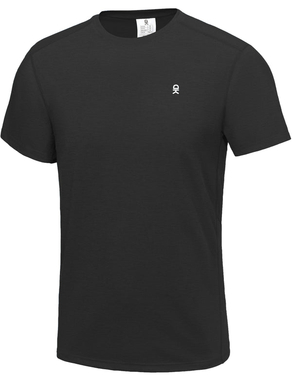 Mens Crew Neck Moisture-Wicking Short Sleeve Tees for Running Hiking MP-US-DK