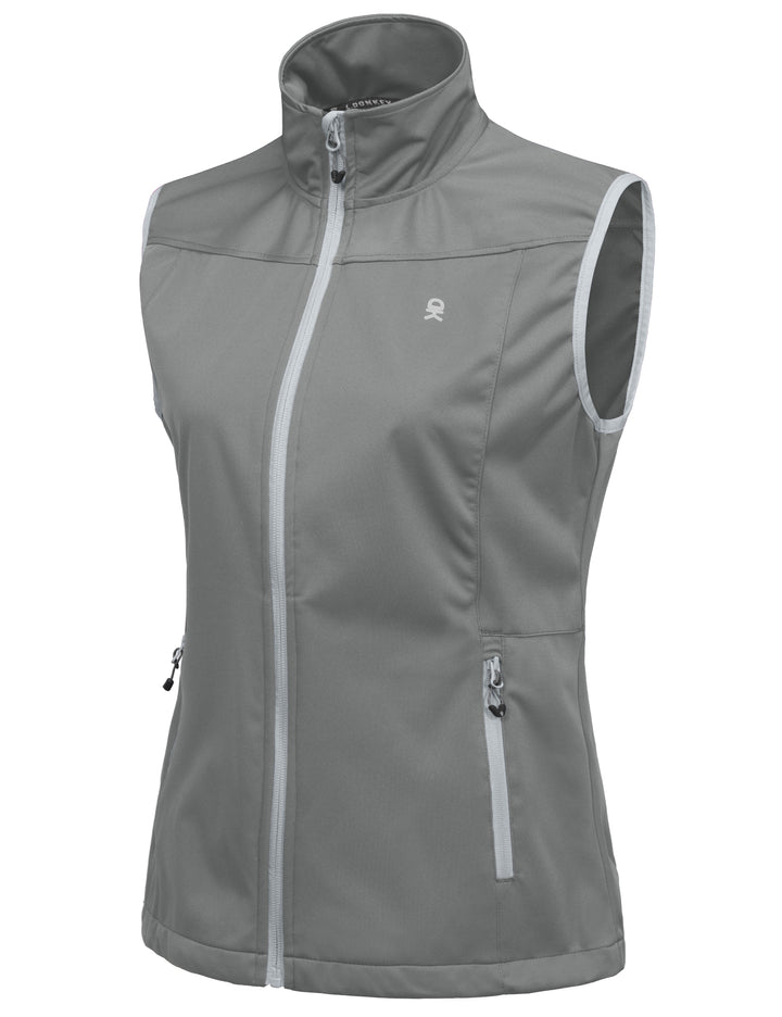 Women's Lightweight Softshell Vest, Windproof YZF US-DK