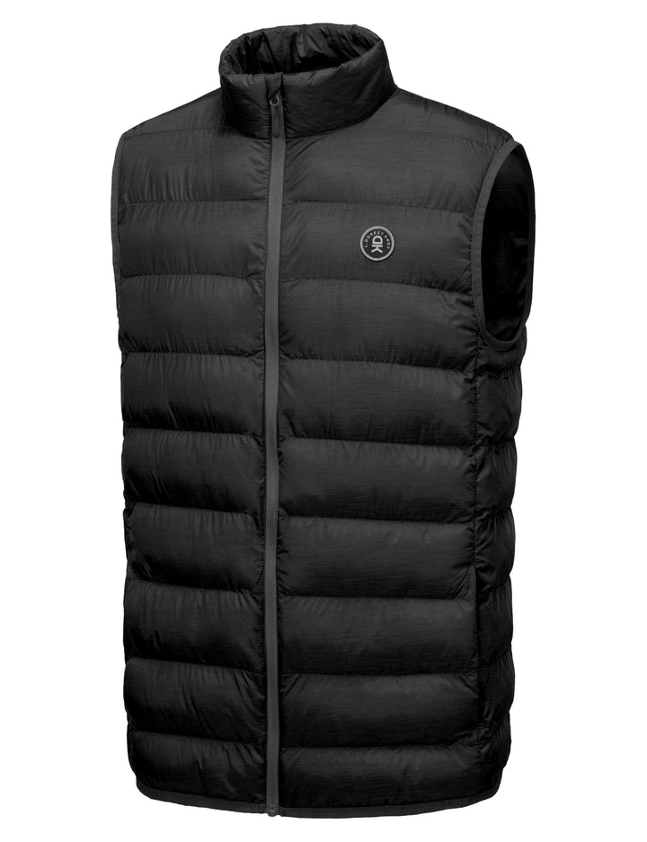 Men's  Warm Puffer Vest Thermal Golf Sleeveless Jacket for Outdoor Hiking Travel Casual YZF US-DK