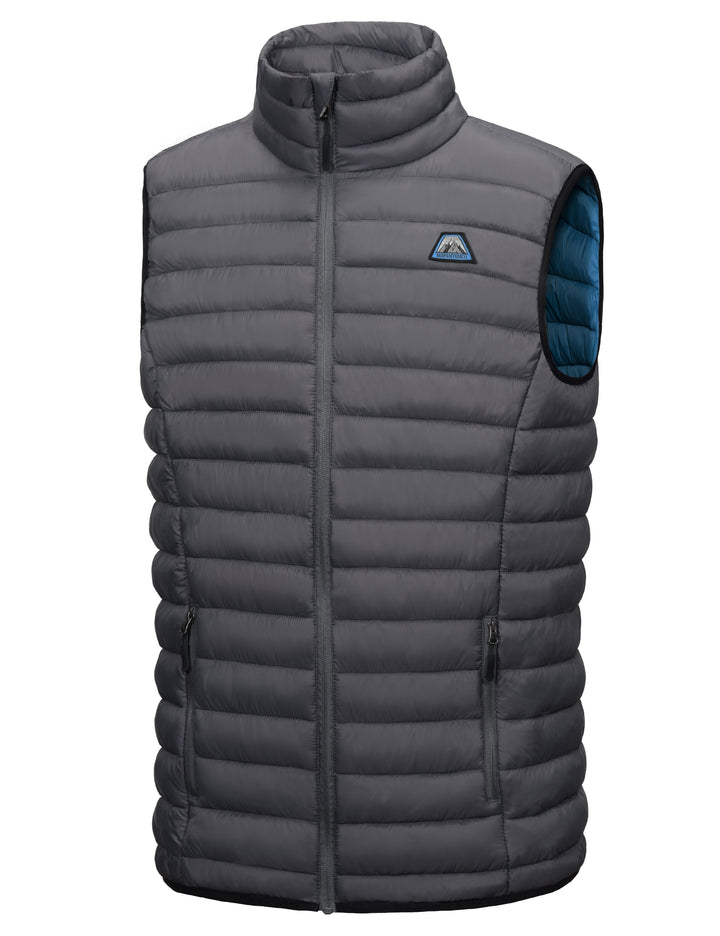 Men's Vest Outdoor Warm Sleeveless Jackets Recycled Insulation MP-US-DK