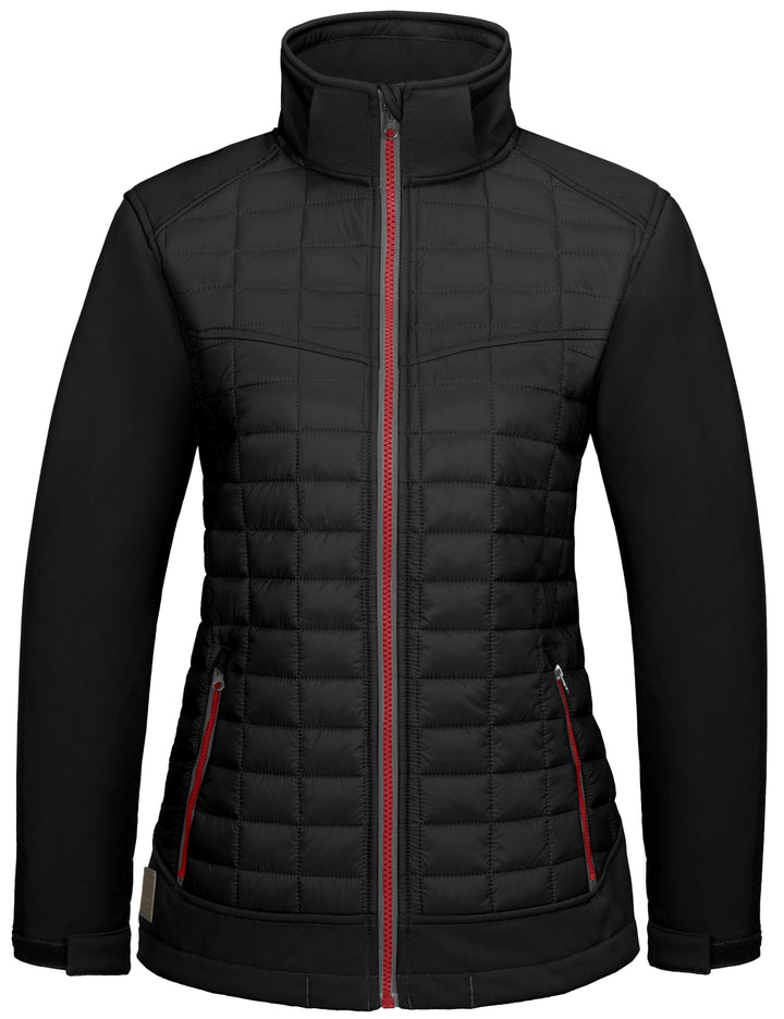 Women's Lightweight Hybrid Jacket for Hiking Ski with Removable Hood MP-US-DK