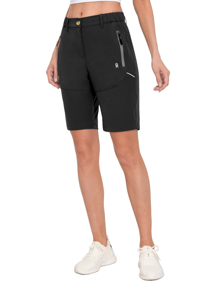 Women's 9 Inches Shorts Lightweight Quick Dry Stretch Hiking Golf YZF US-DK