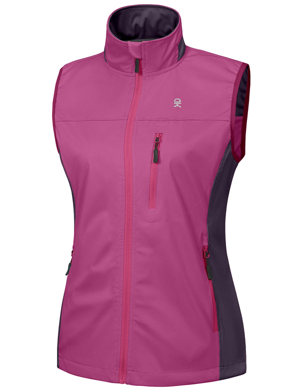 Women's Lightweight Patchwork Softshell Golf Vest MP US-DK