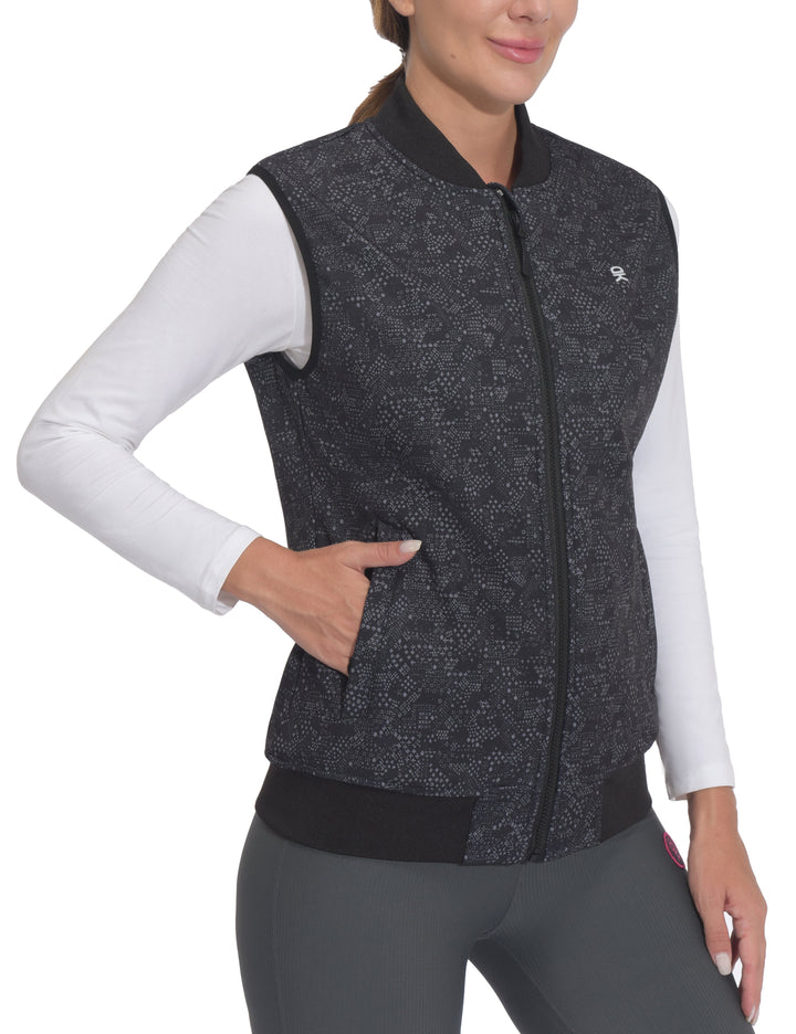 Women's Casual Lightweight Softshell Fleece Lined Golf  Vest MP US-DK