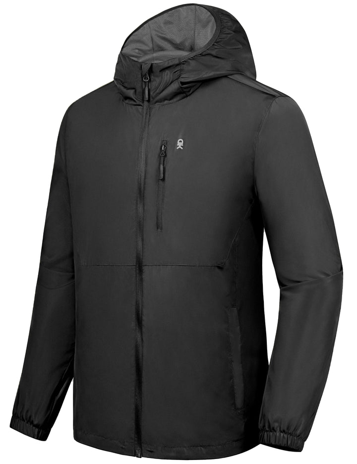 Men¡¯s Quick Drying Water Resistant Light Jacket with Full Zip MP-US-DK