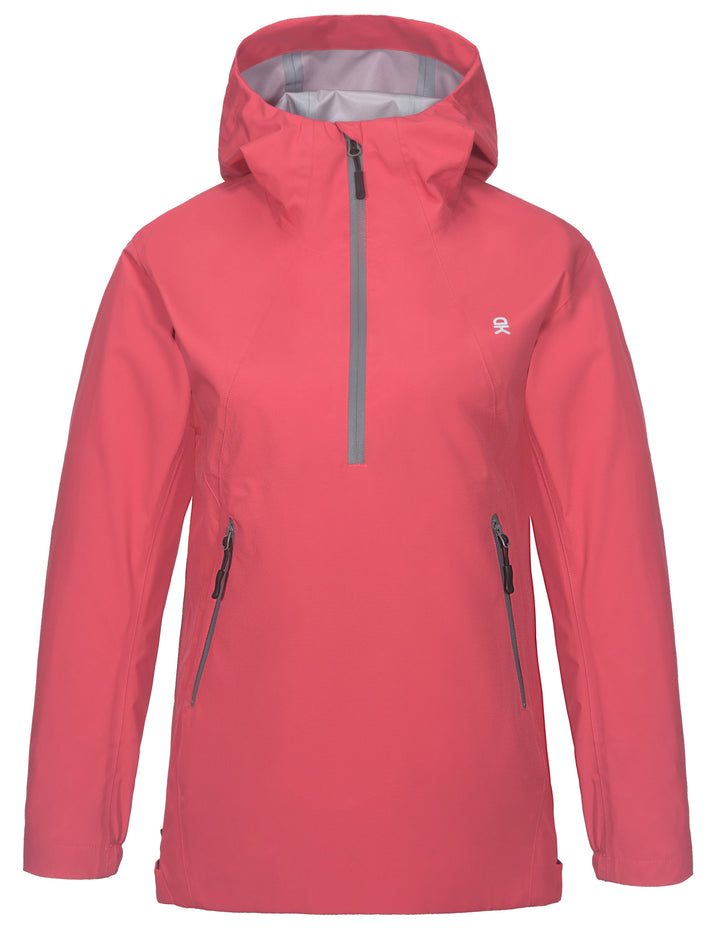 Women's Waterproof Rain Jacket High-Performance Anorak Windbreaker for Hiking YZF US-DK