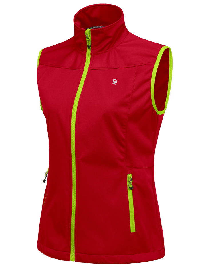 Women's Lightweight Softshell Vest, Windproof YZF US-DK