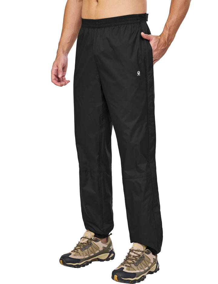 Men's Waterproof Lightweight Over Rain Pants for Hiking, Golf, Fishing MP-US-DK