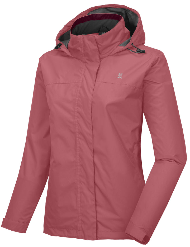 Women's Waterproof Lightweight Outdoor Rain Jacket YZF US-DK