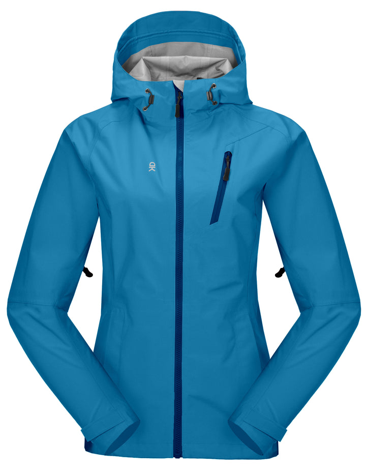 Women's Lightweight Waterproof Hiking Rain Jacket YZF US-DK