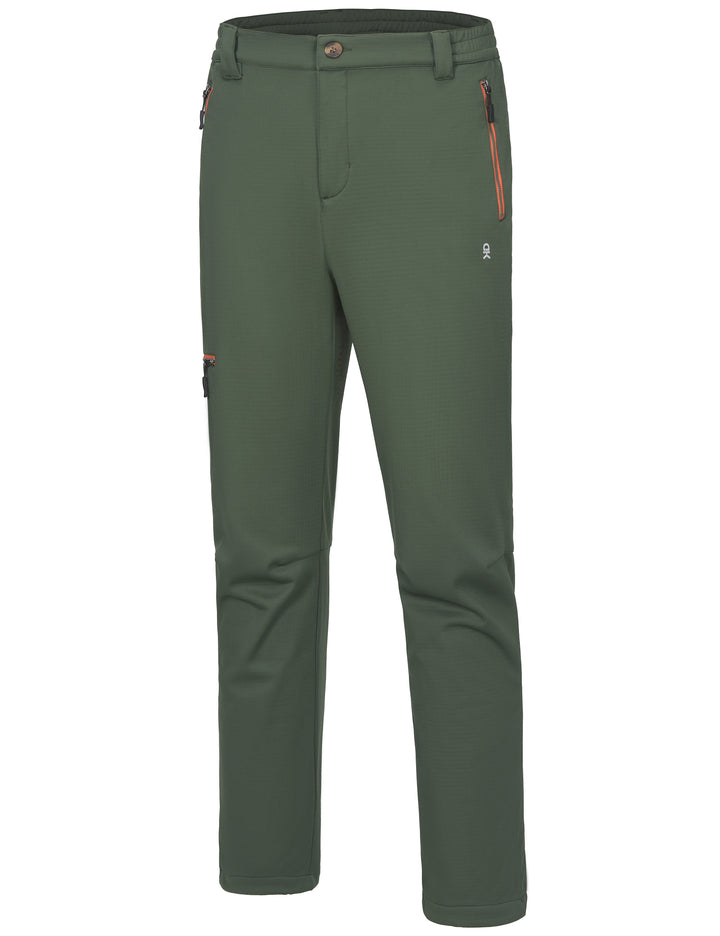 Men¡¯s Grid Pants Winter, Softshell Snow Ski Water Repellent Pants MP-US-DK