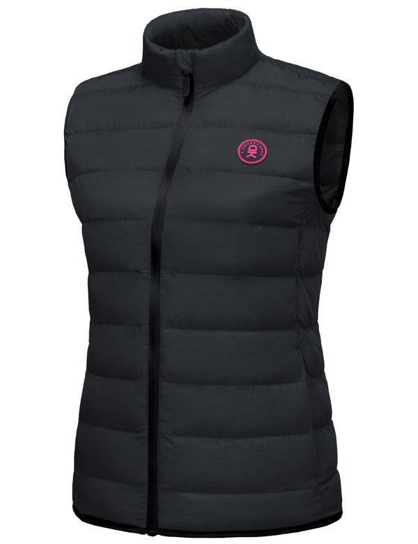 Women's Lightweight Puffer Vest Winter Warm Sleeveless Jacket for Casual Travel Golf Hiking YZF US-DK