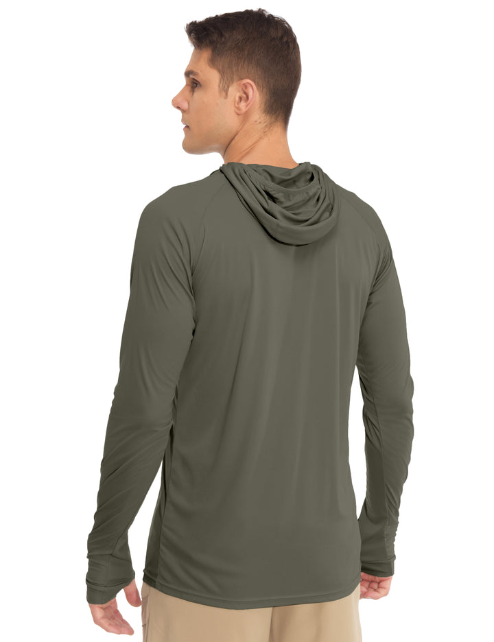 Men's UPF 50+ Sun Protection Shirt Stretch Lightweight Hoodie MP-US-DK