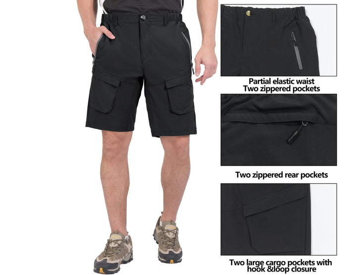 Men's Quick Dry Lightweight Cargo Work Shorts, Suitable for Hiking MP US-DK