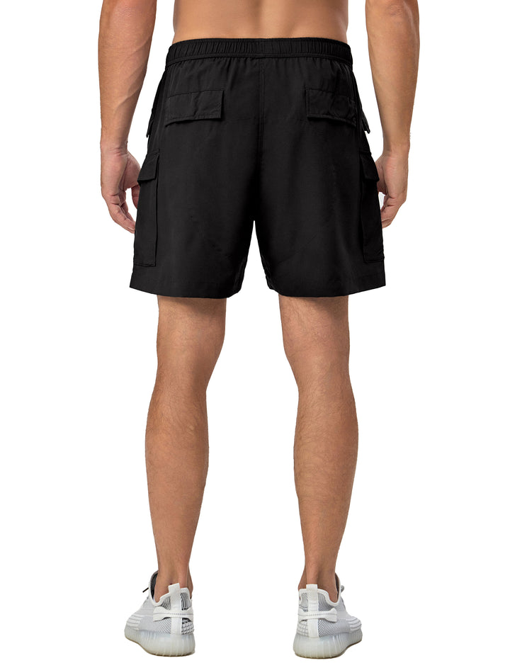 Men's Quick Dry Hiking Cargo Shorts Athletic Swim Board Beach Shorts MP-US-DK