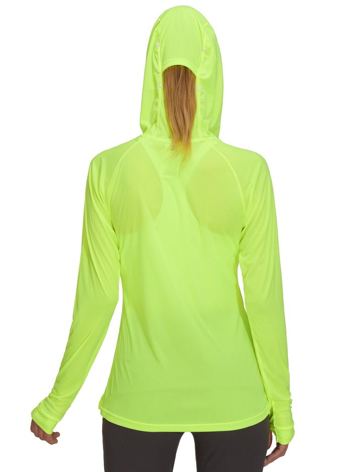 Women's UPF 50 Sun Protection Long Sleeve Shirt, UV SPF Hoodie MP-US-DK