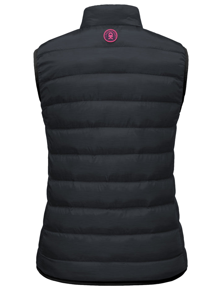 Women's Lightweight Puffer Vest Winter Warm Sleeveless Jacket for Casual Travel Golf Hiking YZF US-DK