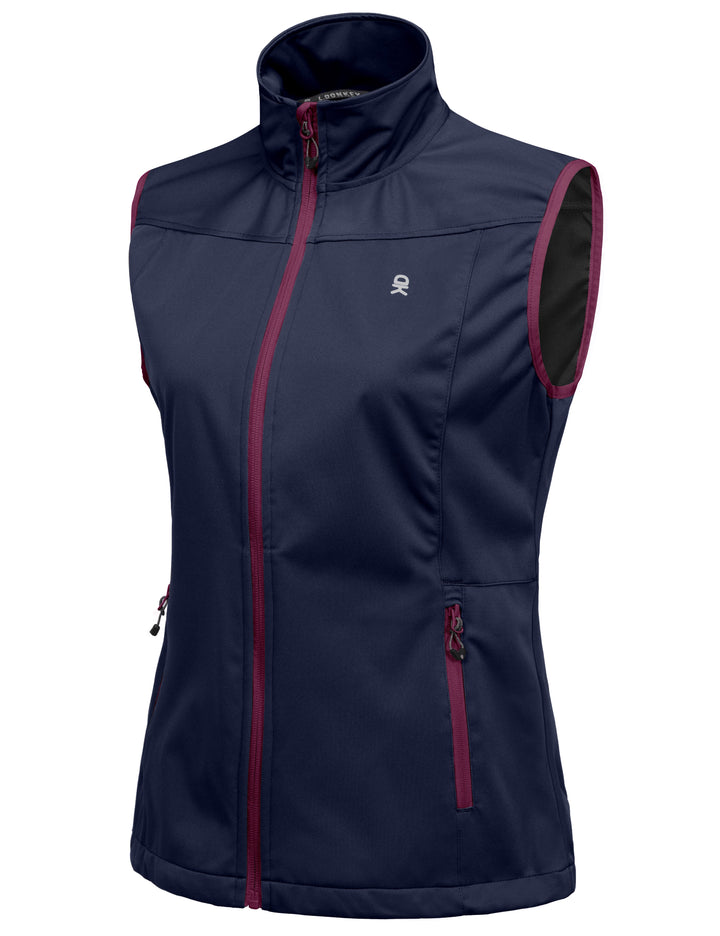 Women's Lightweight Softshell Vest, Windproof YZF US-DK