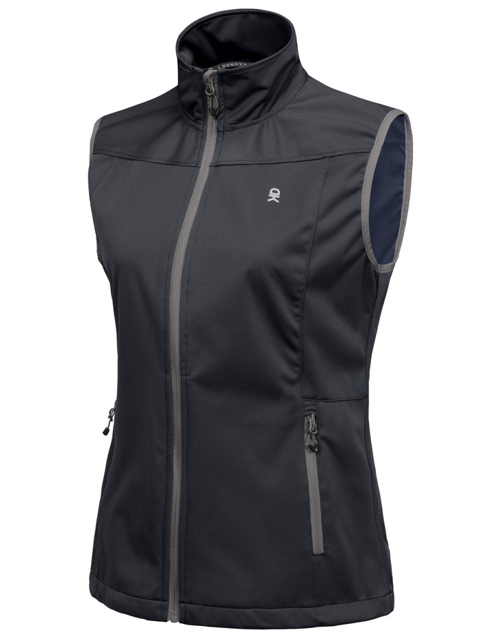 Women's Lightweight Softshell Vest, Windproof YZF US-DK