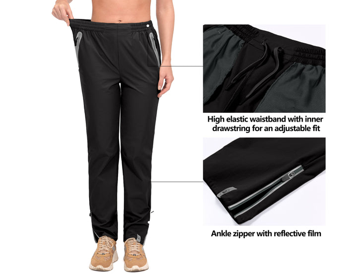 Women's UPF 50+ Stretch PantsTrekking Zipper Pockets Mineral MP-US-DK