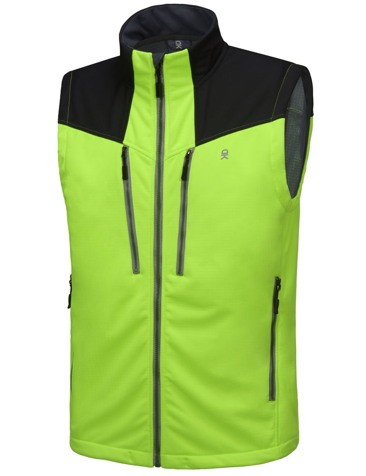 Men's Lightweight Fleece Lined Outdoor Windproof Sleeveless Jackets Vests MP-US-DK