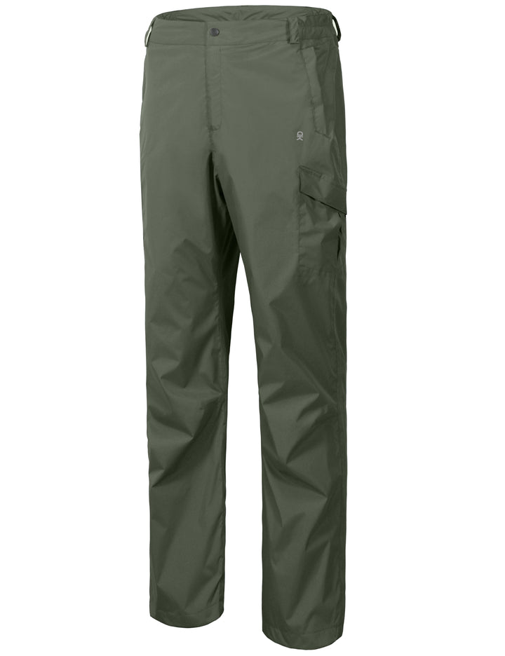 Men's Waterproof Lightweight Breathable Golf Hiking Rain Pants YZF US-DK