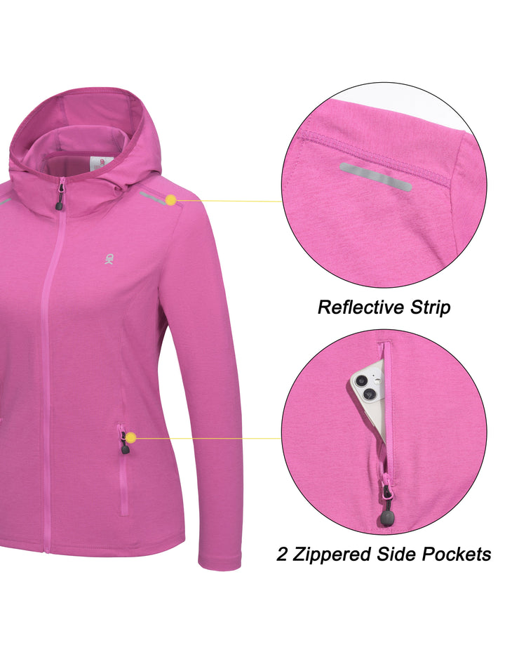 Women's Lightweight Running Hoodie Athletic Jacket MP-US-DK