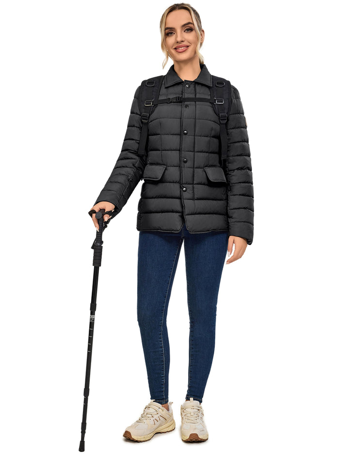 Women's Warm Windproof Puffer Jacket MP-US-DK