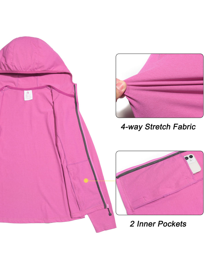 Women's Lightweight Running Hoodie Athletic Jacket MP-US-DK