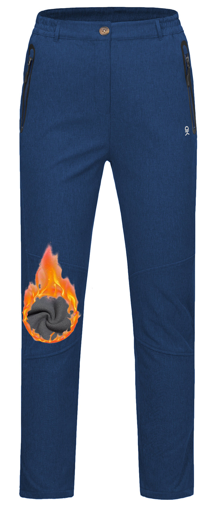 Women's Casual Fleece Lined Softshell Insulated Snow Ski Pants MP US-DK