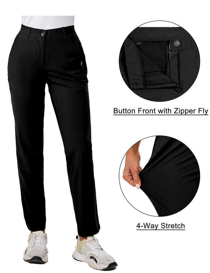 Women's Golf Pants Stretch Quick Dry Lightweight t   Casual Slacks with Pockets MP US-DK