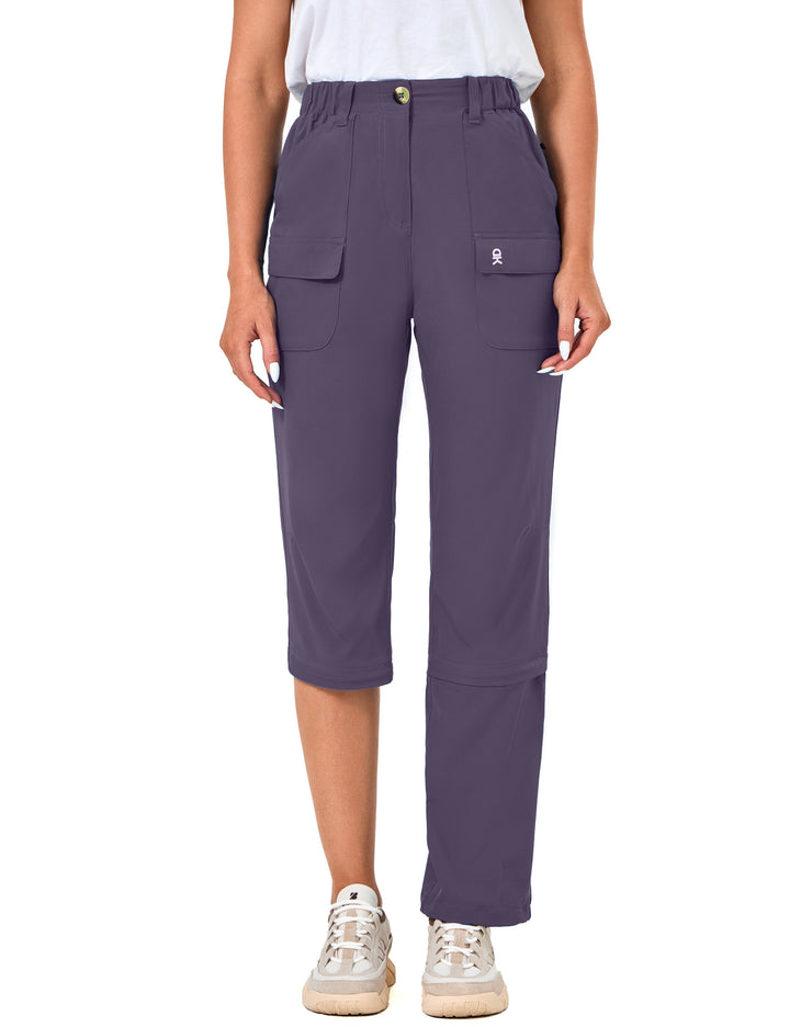 Women's-Hiking-Pants Convertible Zip Off Quick Dry Pants MP-US-DK