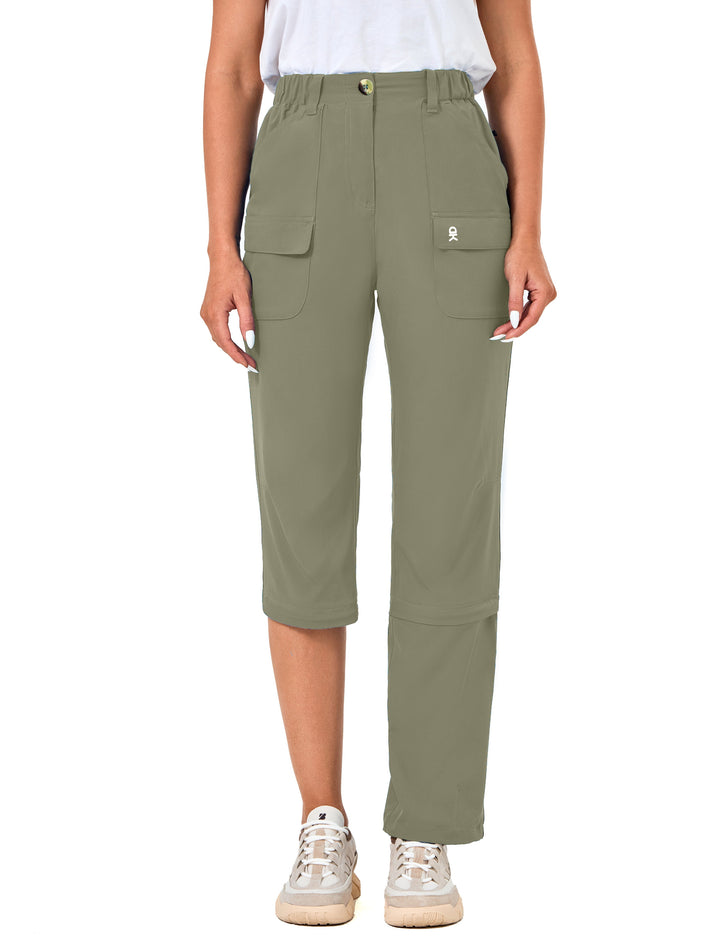 Women's-Hiking-Pants Convertible Zip Off Quick Dry Pants MP-US-DK