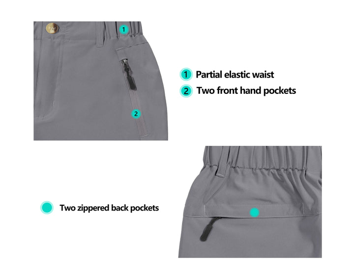 Men's Stretch Quick Dry Cargo Shorts for Hiking, Camping, Travel YZF US-DK