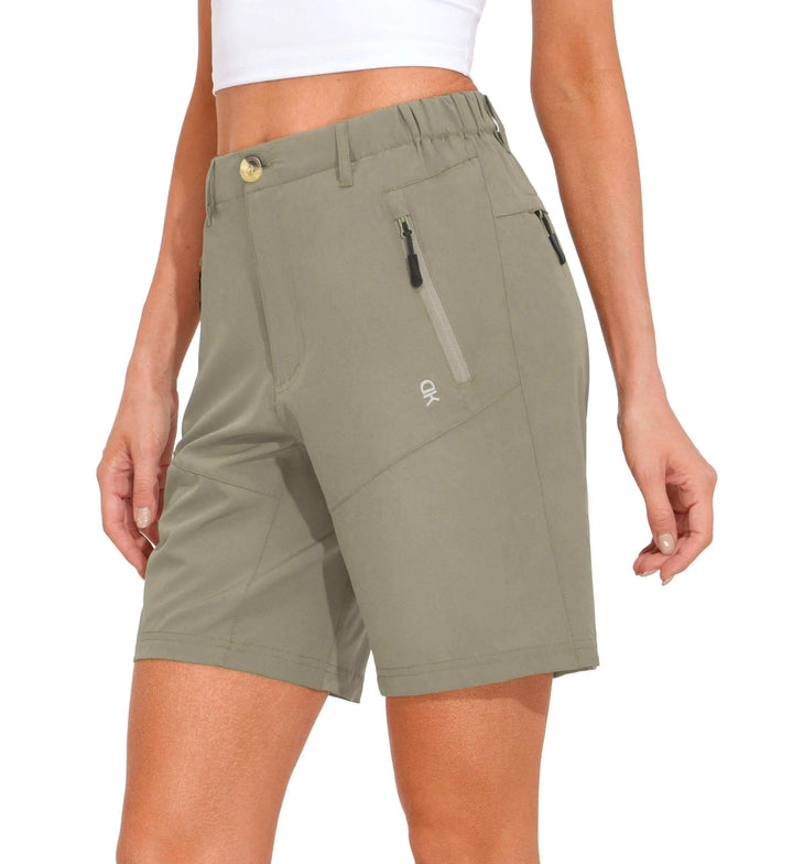 Women's Stretch Quick Dry UPF 50+ Shorts for Hiking, Camping, Travel YZF US-DK