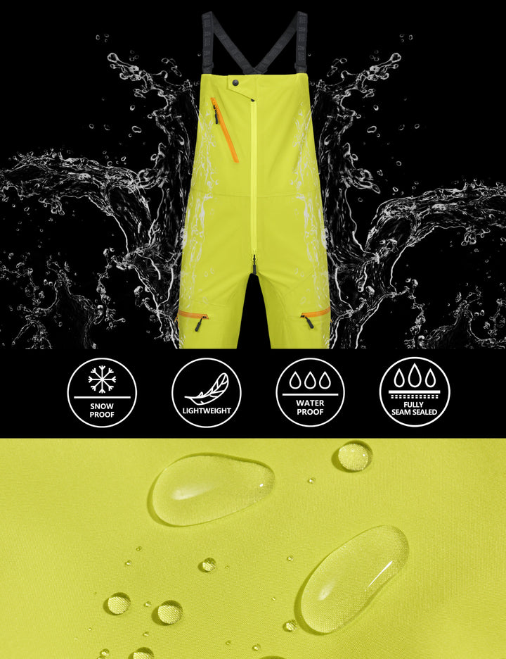 Women's Insulated Bib Overalls Waterproof Windproof Suspenders Ski Pants MP US-DK