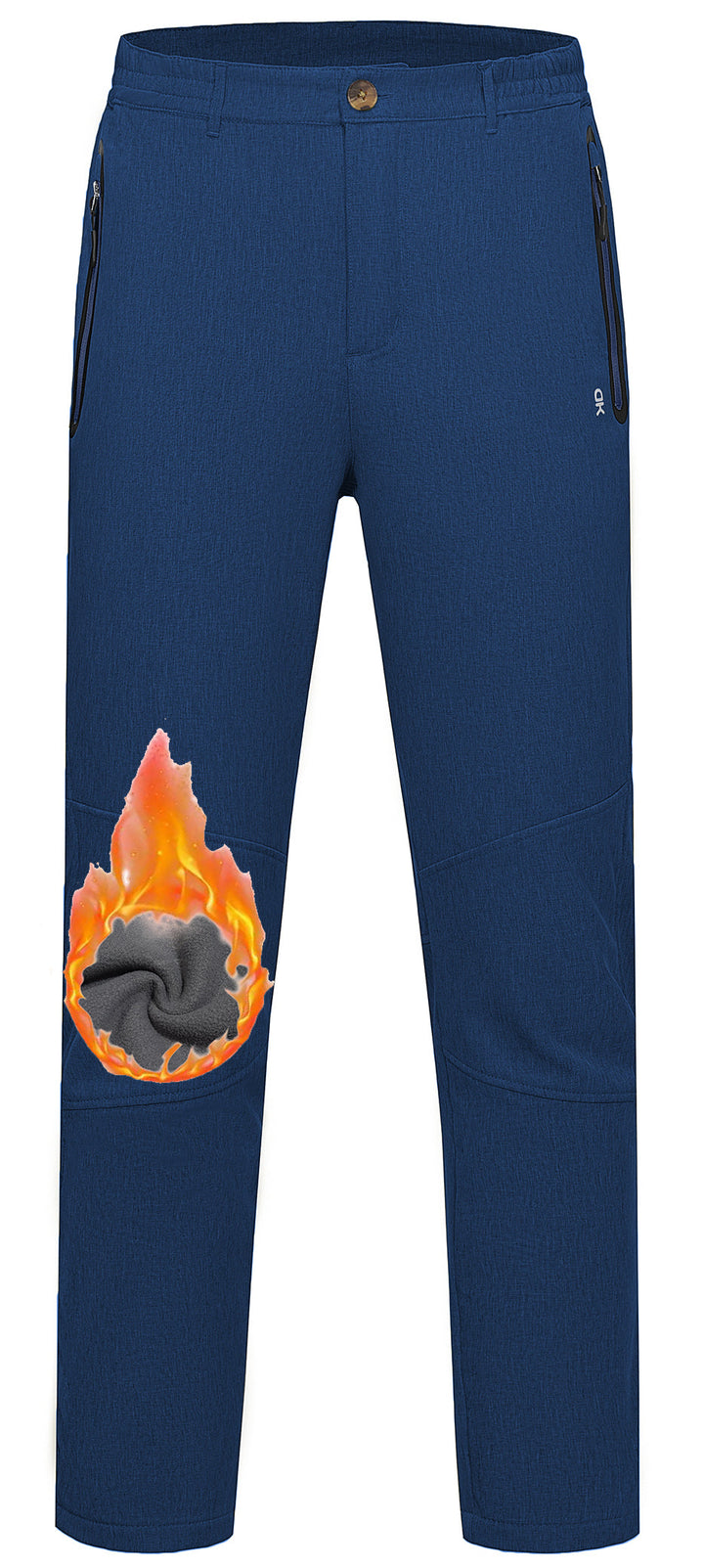 Men's Casual Fleece Lined Softshell Insulated Snow Ski Pants MP US-DK