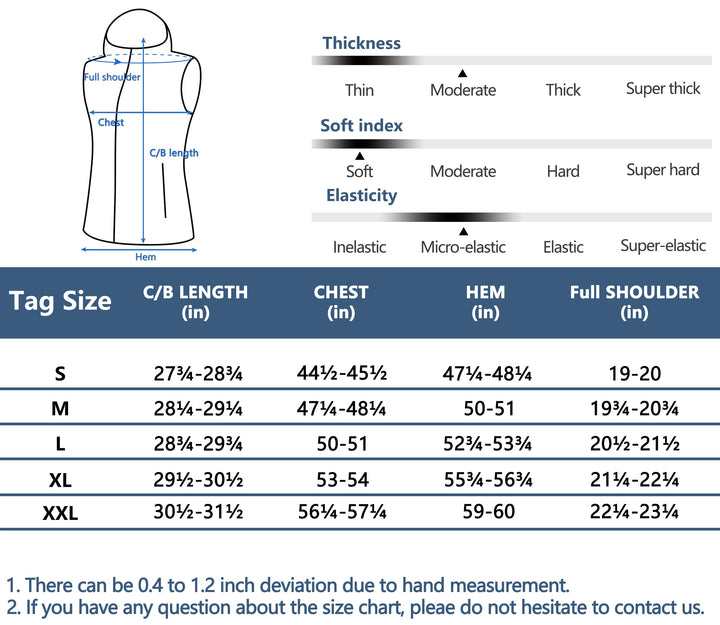 Men's Reversible Fleece Puffy Vest Warm Sleeveless Puffer Jacket with Removable Hood MP-US-DK