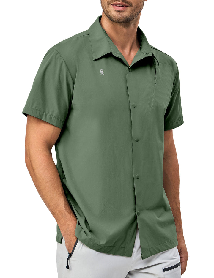 Men's Breathable UPF50 Relaxed Fit Shirts for Hiking Travel MP-US-DK