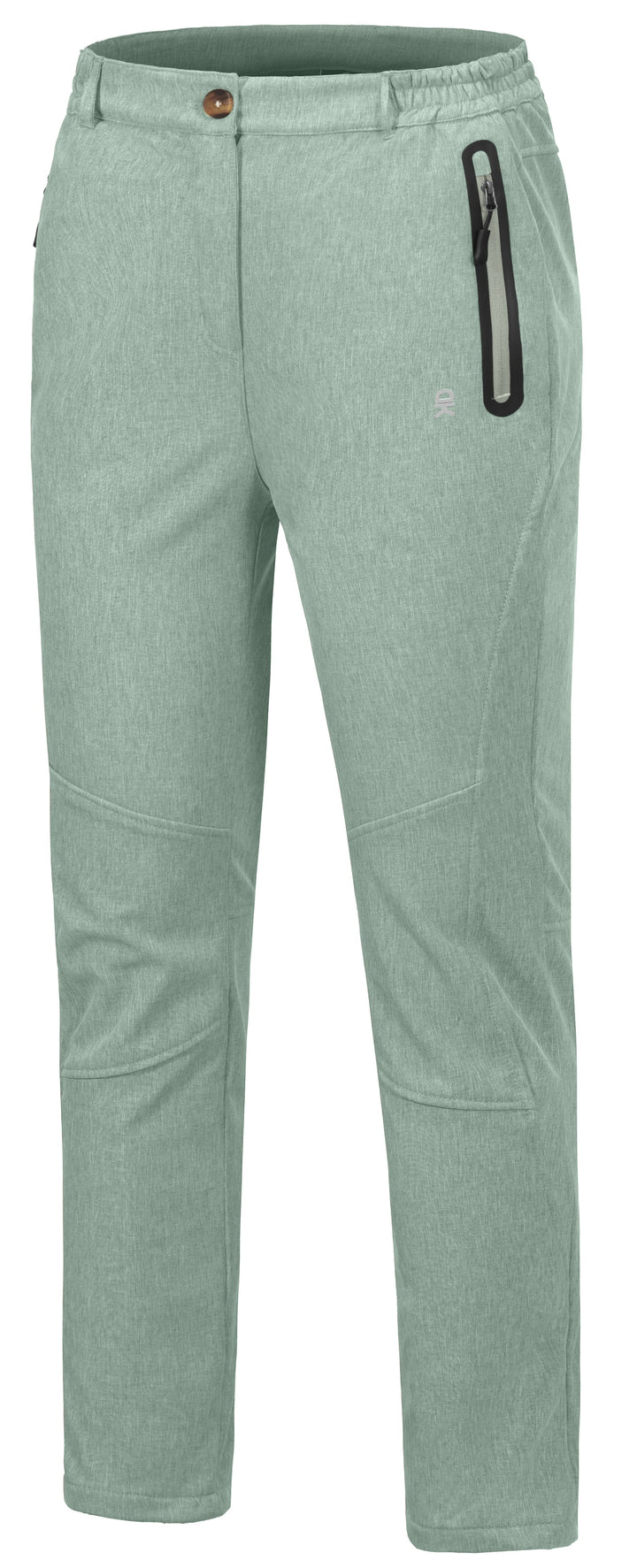 Women's Casual Fleece Lined Softshell Insulated Snow Ski Pants MP US-DK