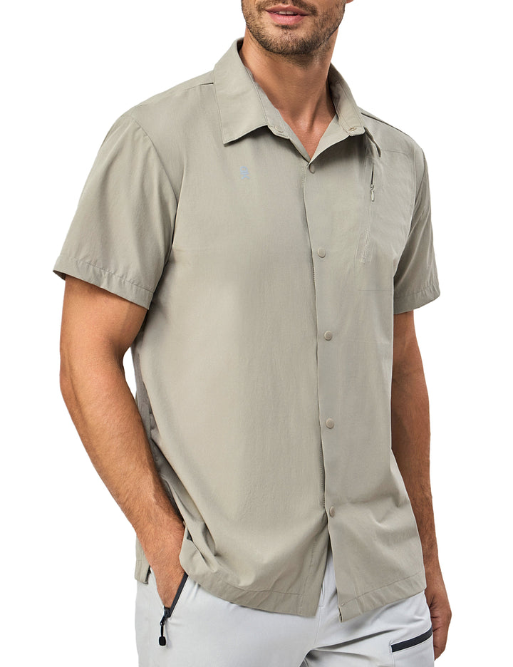 Men's Breathable UPF50 Relaxed Fit Shirts for Hiking Travel MP-US-DK