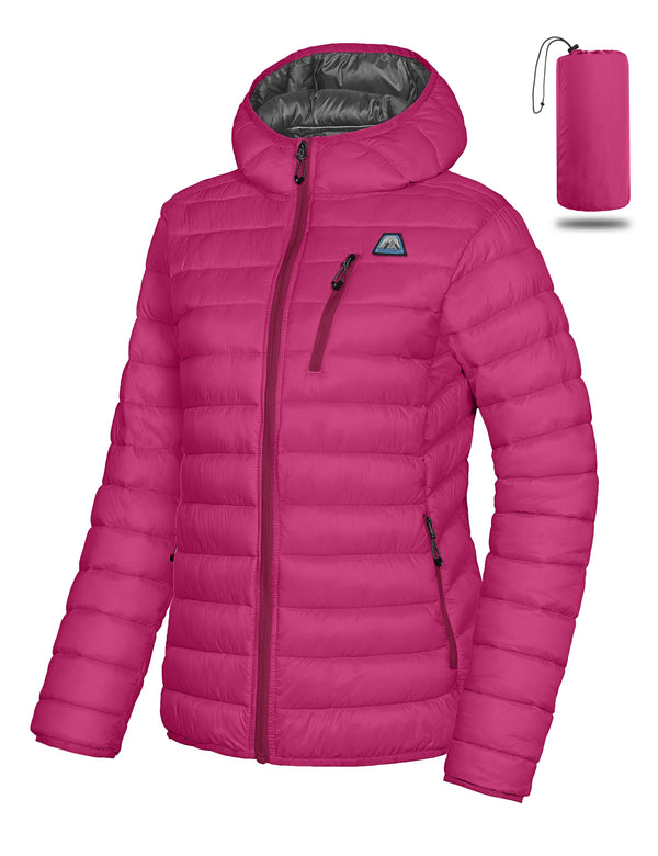 Women's Puffer Jacket, Winter Coat Windproof and Packable MP-US-DK