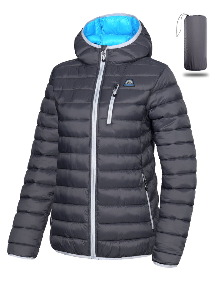 Women's Puffer Jacket, Winter Coat Windproof and Packable MP-US-DK