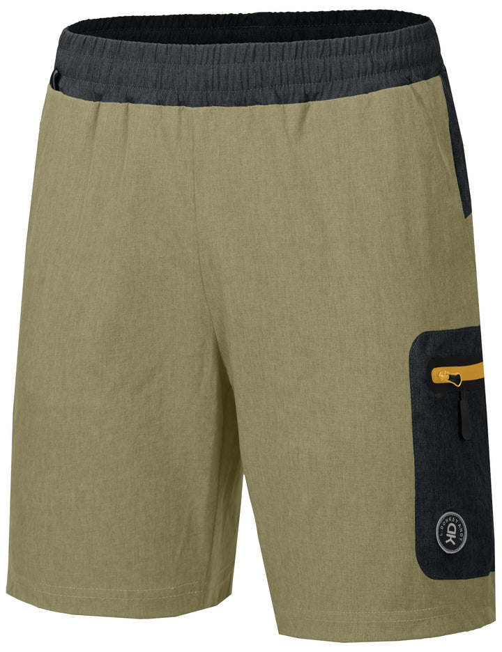 Men's 7 Inches Quick Dry Running Shorts Stretch Athletic Workout Shorts YZF US-DK
