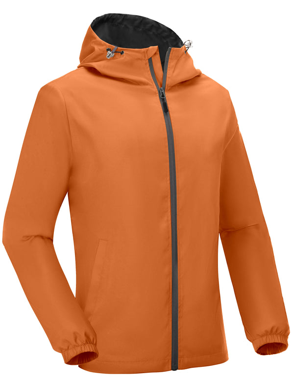 Men's Lightweight Breathable Windbreaker Running Jacket with Hood YZF US-DK