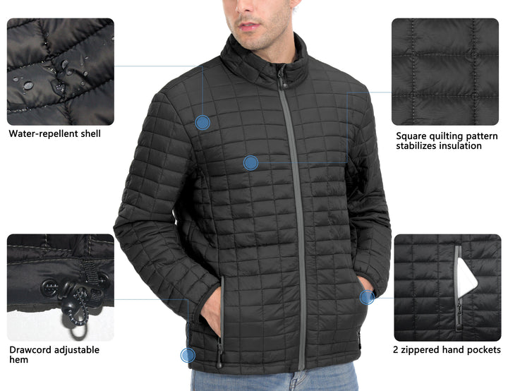 Men's Insulated Puffer Hiking Jacket YZF US-DK
